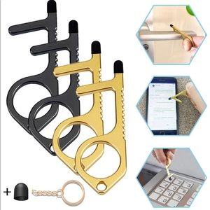 No touch door opener 4 pk keychain